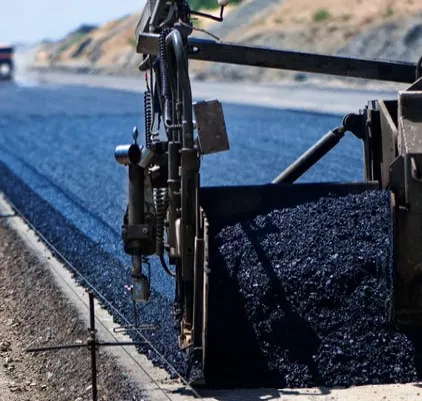 Industrial asphalt being laid in Jacksonville